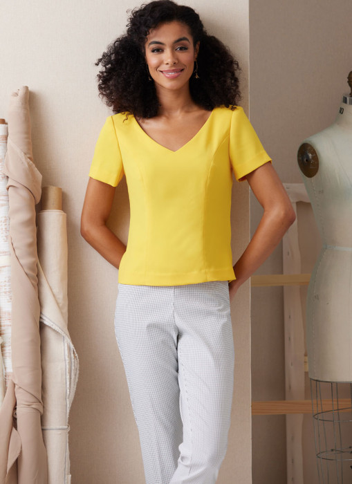 B6925 Butterick Schnittmuster Designer-Blusen Top