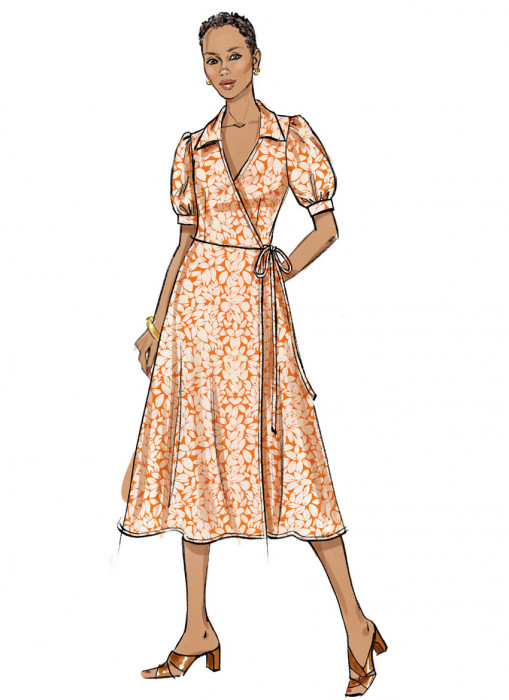 B6928 Butterick Schnittmuster Wickelkleid EASY!