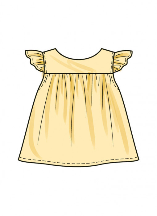 B6935 Butterick Schnittmuster Baby-Kombination