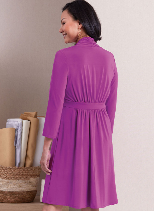 B6940 Butterick Schnittmuster Designer-Jerseykleid