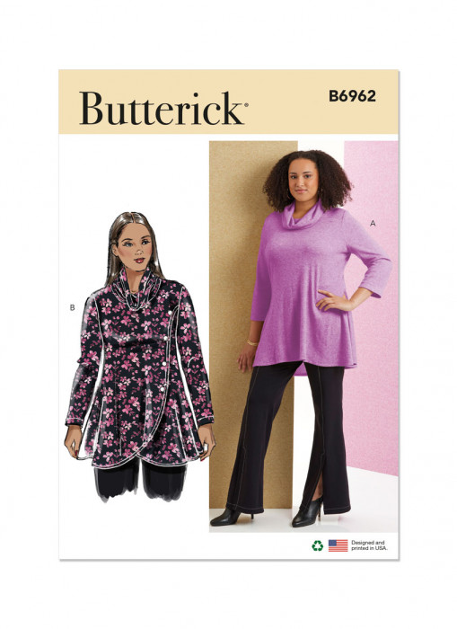 B6962 Butterick Schnittmuster Jerseyshirt EASY!