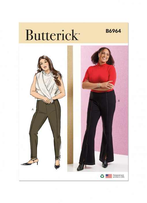 B6964 Butterick Schnittmuster Stretchhose