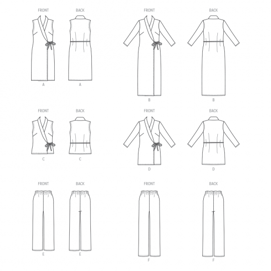 B6976 Butterick Schnittmuster Designer Kombination