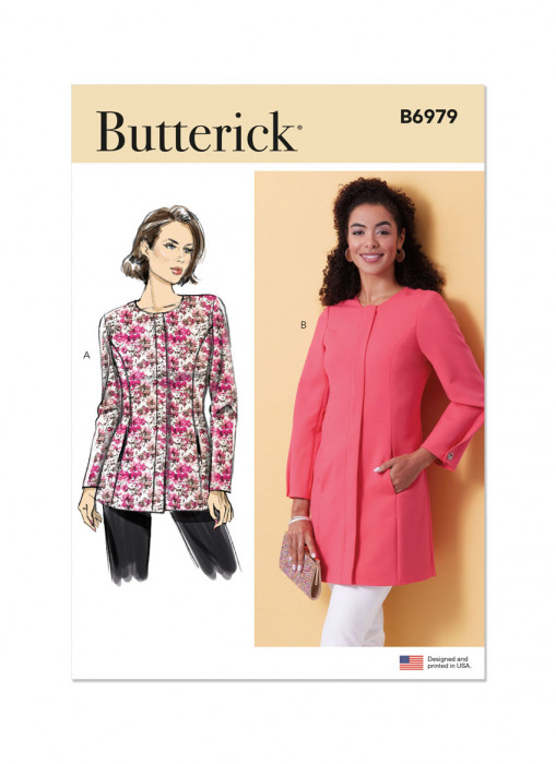 B6979 Butterick Schnittmuster Blazer Jacke