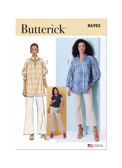 B6982 Butterick Schnittmuster Tunika + Jeans