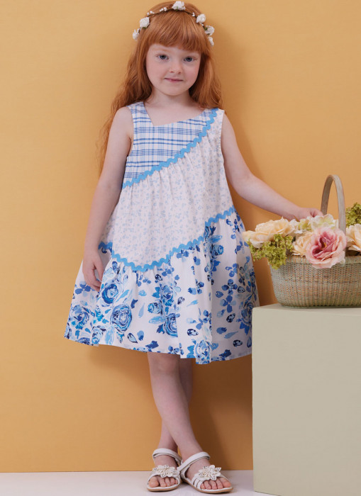 B6988 Butterick Schnittmuster Kinderkleider