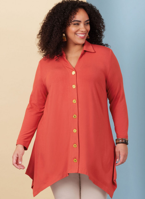 B6997 Butterick Schnittmuster Jerseybluse