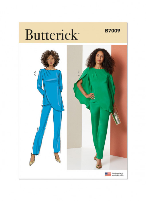 B7009 Butterick Schnittmuster Shirt Hose