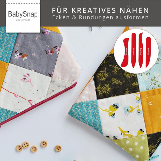 Babysnap Ecken- und Kantenformer 4er-Pack rot