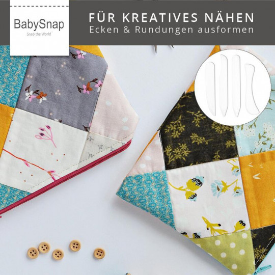 Babysnap Ecken- und Kantenformer 4er-Pack weiß