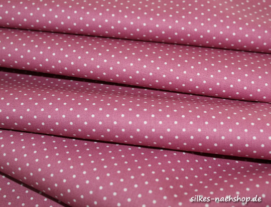 50cm Baumwollstoff Popeline MIX-IT DOTS mauve