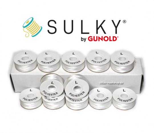 Sulky BOBBIN FIL Unterfaden weiß 12er-Pack