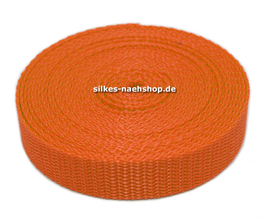 Gurtband 40mm orange 5m Rolle