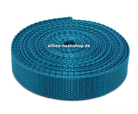 Gurtband 25mm petrol 5m Rolle