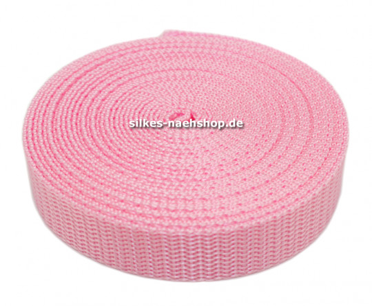 Gurtband 30mm rosa 5m Rolle