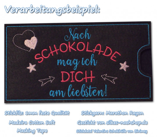 Stickfilz waschbar fest 1mm - schwarz - 20cmx90cm