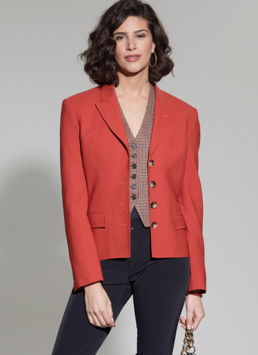 M8350 McCalls Schnittmuster Designer Blazer Weste