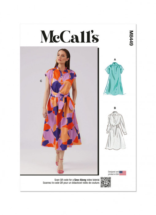 M8449 McCalls Schnittmuster Kleid