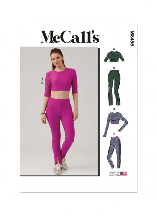 M8455 McCalls Schnittmuster Sport-Outfit