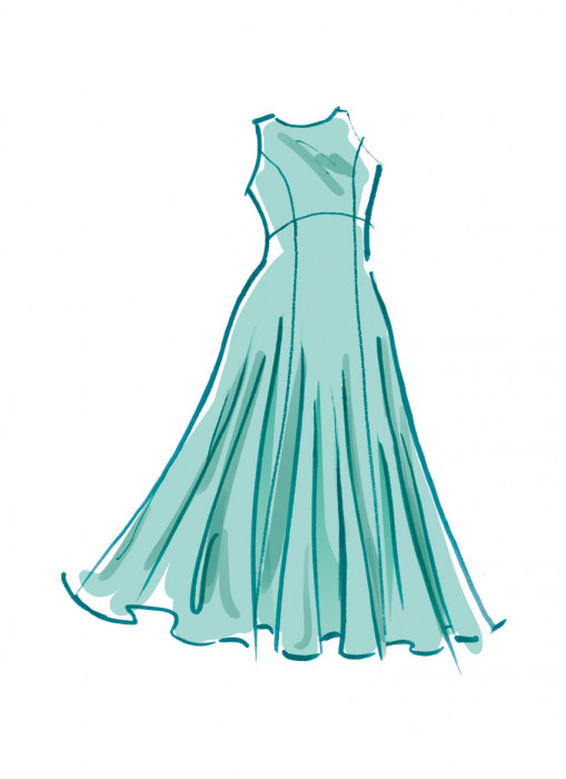 M8475 McCalls Schnittmuster Abendkleid