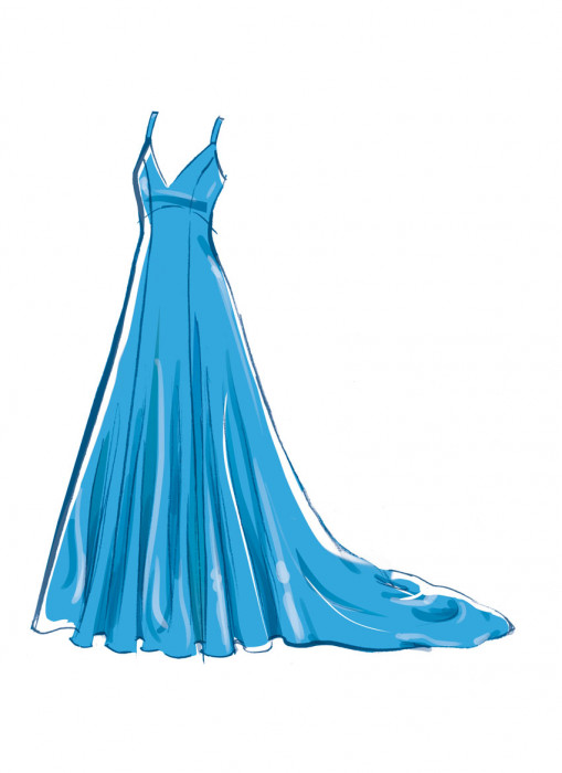 M8475 McCalls Schnittmuster Abendkleid