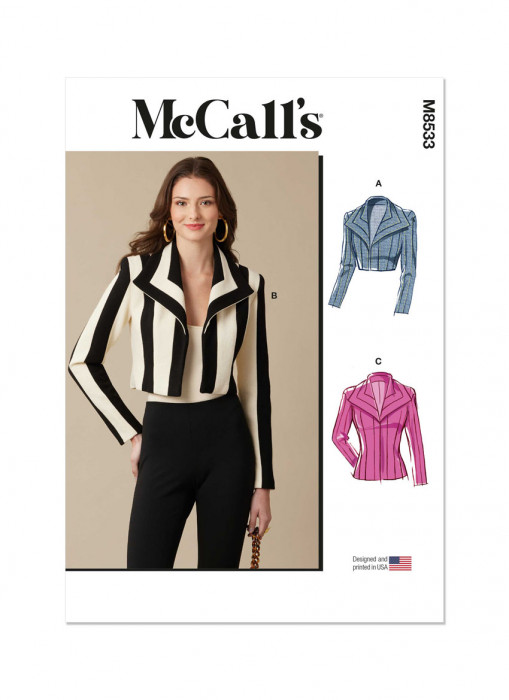 M8533 McCalls Schnittmuster Jacke Bolero