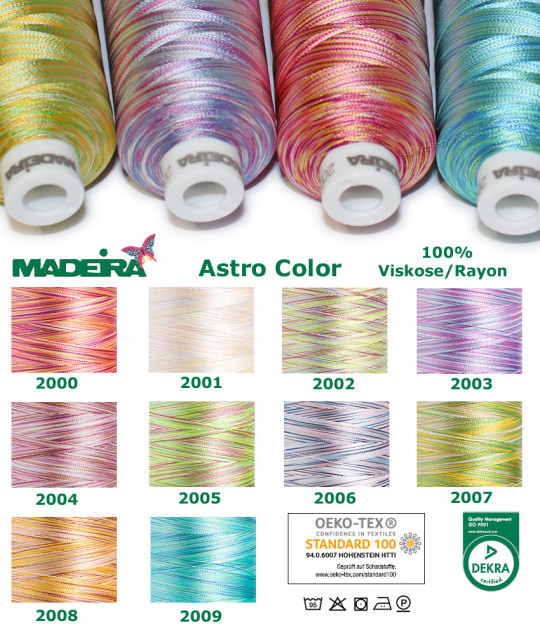 MADEIRA Maschinenstickgarn Astro Color 1000m