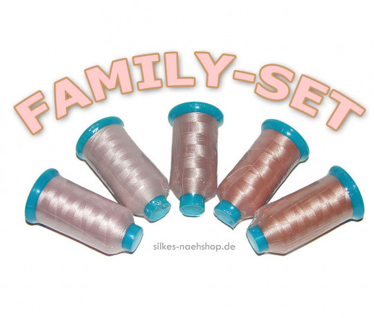 MARATHON Maschinenstickgarn Poly FAMILY-SET haut