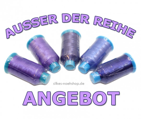 Maschinenstickgarn Set Nr.9 Periwinkle purple-blue