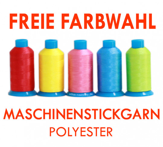 Maschinenstickgarn Polyester 1000m - freie Farbwahl!