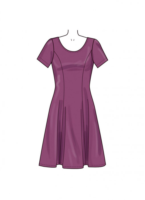 N6765 NewLook Schnittmuster Strickkleid 36-48 EASY!