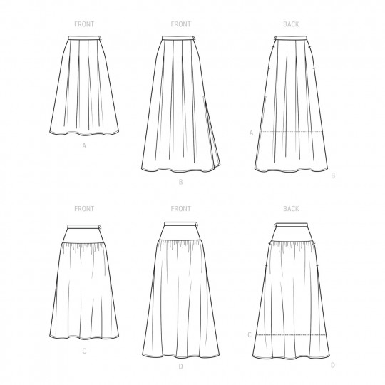 9472 Simplicity Schnittmuster Röcke EASY!