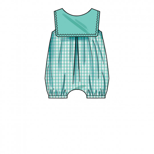 9484 Simplicity Schnittmuster Baby-Sommerstrampler