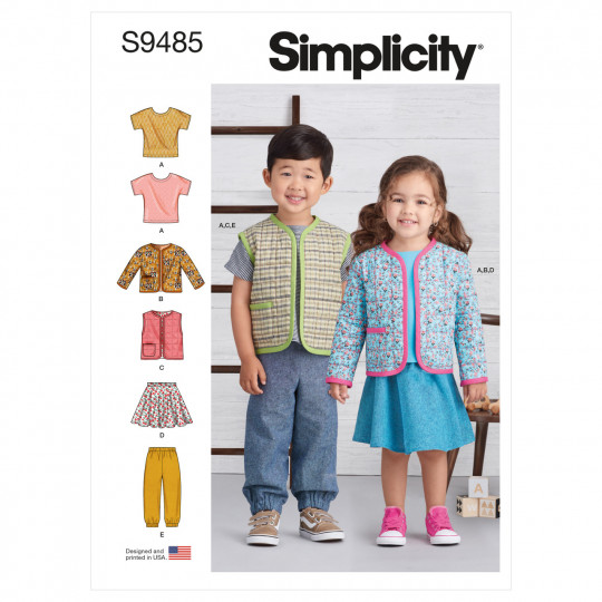 9485 Simplicity Schnittmuster Kleinkind-Kombination