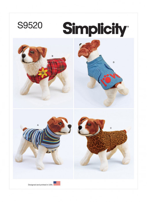 S9520 Simplicity Schnittmuster Hundemantel EASY!