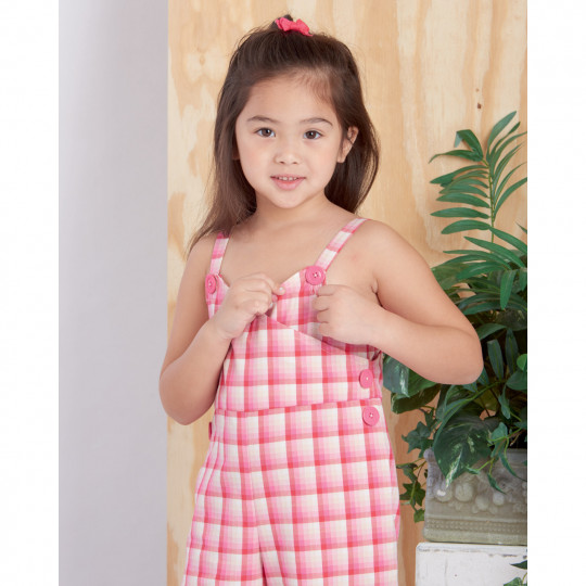 9558 Simplicity Schnittmuster Kinder Overall Kleid EASY!