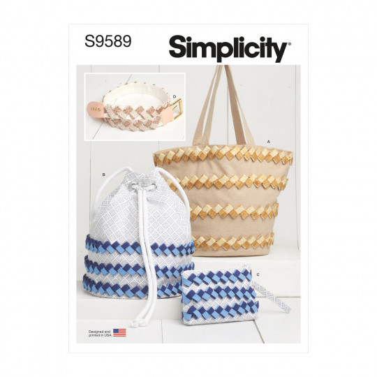 9589 Simplicity Schnittmuster Taschen Gürtel