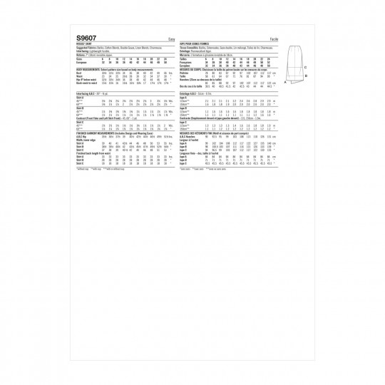 9607 Simplicity Schnittmuster Rock Wickeloptik EASY!