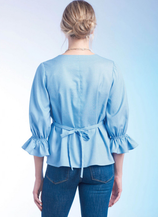 9748 Simplicity Schnittmuster Bluse mit Schößchen