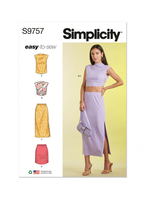 9757 Simplicity Schnittmuster Jersey-Kombination EASY!