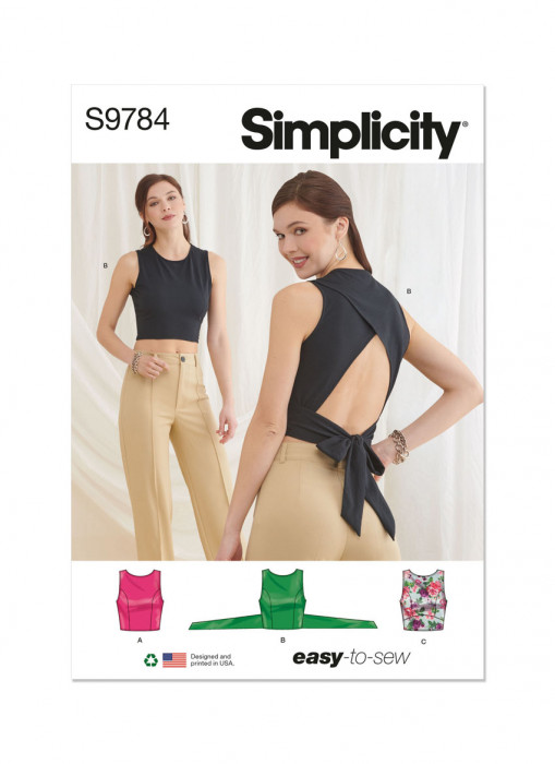 9784 Simplicity Schnittmuster Jerseytops EASY!