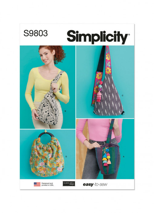 9803 Simplicity Schnittmuster Taschen EASY!