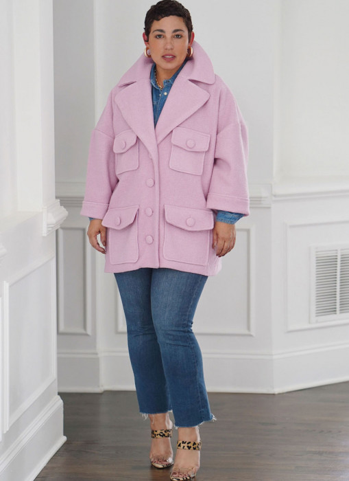 9824 Simplicity Schnittmuster Mantel Jacke