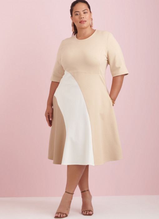 9887 Simplicity Schnittmuster Curvy Kleid