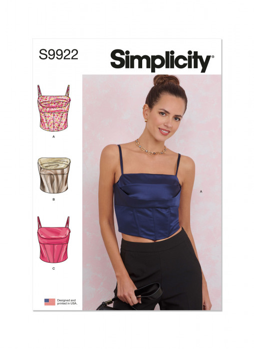 9922 Simplicity Schnittmuster Corsagen-Top