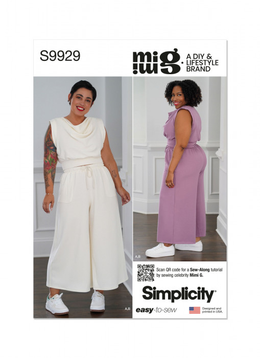 9929 Simplicity Schnittmuster Jerseyhose Shirt EASY!