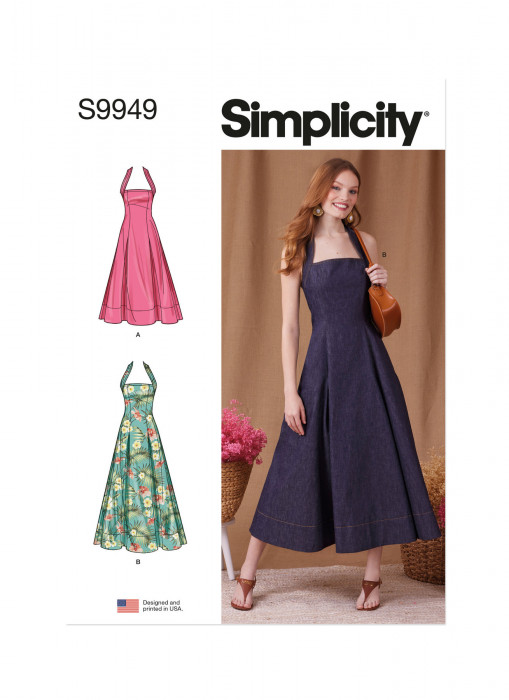 9949 Simplicity Schnittmuster Neckholder Kleid