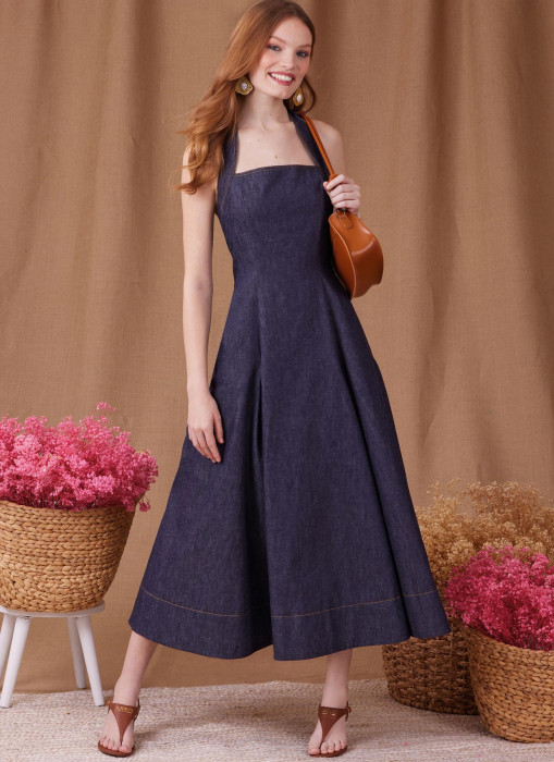 9949 Simplicity Schnittmuster Neckholder Kleid