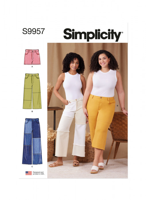 9957 Simplicity Schnittmuster Hose Shorts