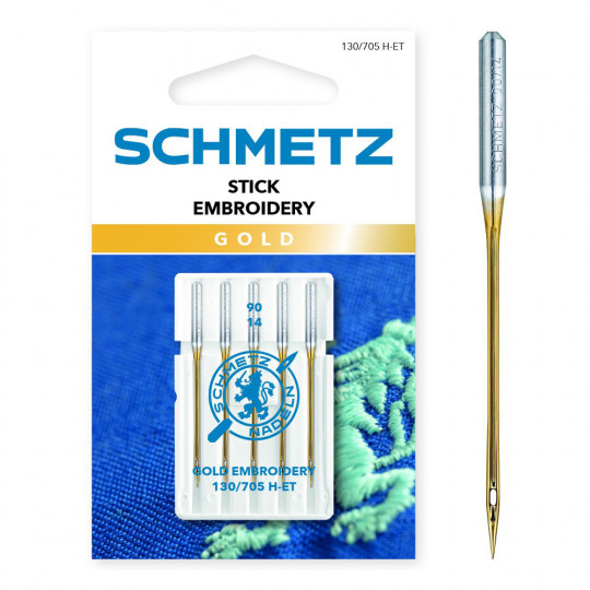 Schmetz Gold Sticknadeln Stärke 90